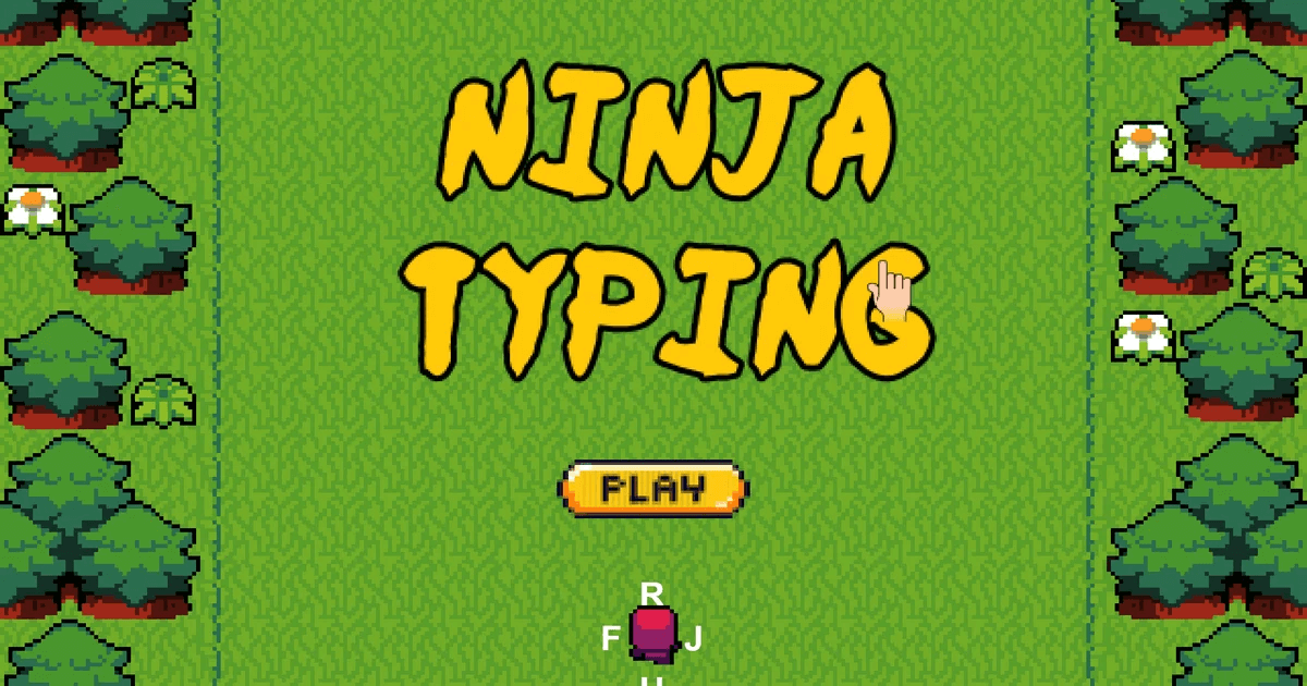 Ninja Typing escape typing game where players avoid enemies and reach the goal