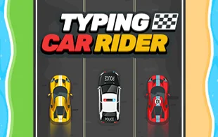 Typing racing game - Best typing car race game for kids