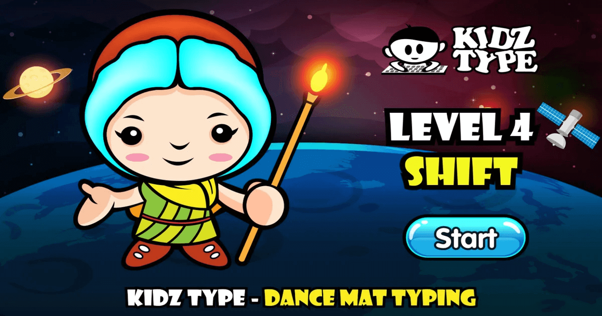 Dance Mat Typing Level 4 Stage 12 KidzType
